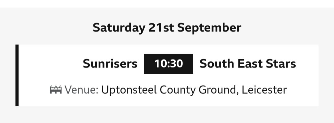 It all comes down to this - the last-ever #RHFTrophy final! 🏆

Two first-time finalists as South East Stars take on Sunrisers next Saturday in Leicester 🏏

TICKETS: eticketing.co.uk/leicestershire…