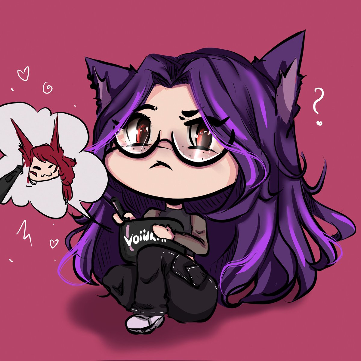 Voiidkatt's tweet photo. The chibi / the character 🌸⛓️ https://t.co/yxHuCceaT3