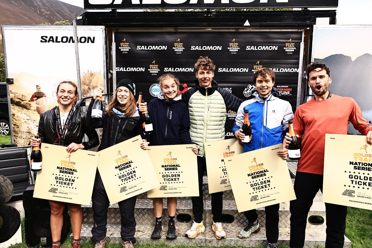 That's a wrap for the 2024 Salomon Buttermere Skyline!

The top three female and male winners celebrate their win in the final of the Golden Trail National Series in the UK and Netherlands.

Read more in our latest blog here 

oureaevents.com/news/2024/9/14…
 
📸 Jamie Rutherford