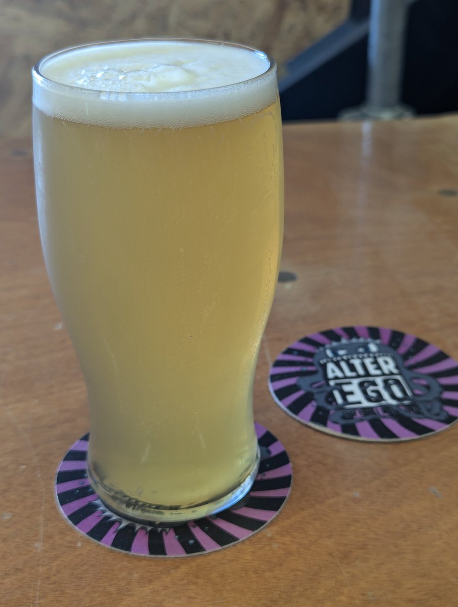 Bus (stagecoach unfortunately) ended up at Alfreton Station so visiting <a href="/alteregobrewco/">Alter Ego Brewing Co</a> Coldland - Cold IPA. Crisp and East drinking like a Kolsch but stronger and more Juicy (Stonefruit)