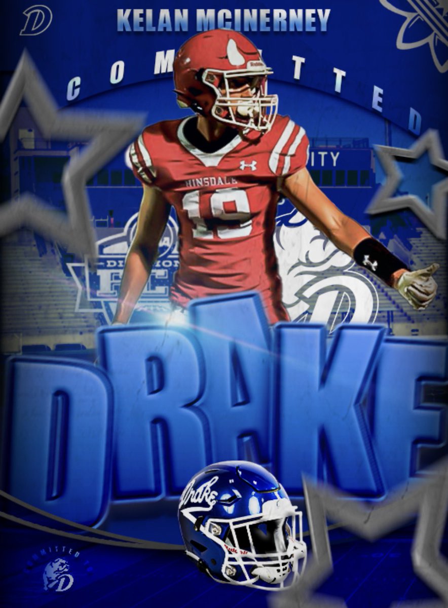 I am blessed to announce my commitment to Drake University to continue my academic and athletic career.  <a href="/DrakeBulldogsFB/">Drake Football</a> <a href="/AdamGajo/">Adam Gajo</a> <a href="/HCRedDevilFB/">Hinsdale Central Red Devil Football</a> <a href="/hcfootball/">Hinsdale Central Football Club</a>