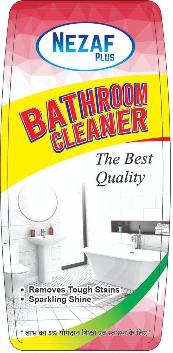 NezafPlus's tweet photo. Nezaf Plus's, Bathroom Cleaner is thick liquid formula with powerful cleaning agents which removes tough stains.

#nezafplus 
#nezafplusBathroomCleaner
#bathroomcleaner https://t.co/B2U57Upyy0