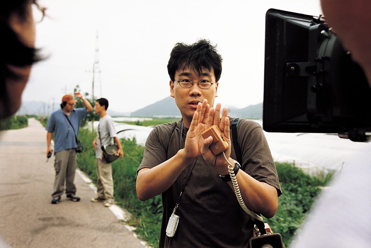 neonrated's tweet photo. “Once you overcome the 1-inch-tall barrier of subtitles, you will be introduced to so many more amazing films.”

Happy Birthday, Bong Joon Ho!

📸: Behind the scenes on MEMORIES OF MURDER and PARASITE. https://t.co/8QvbA40Ype