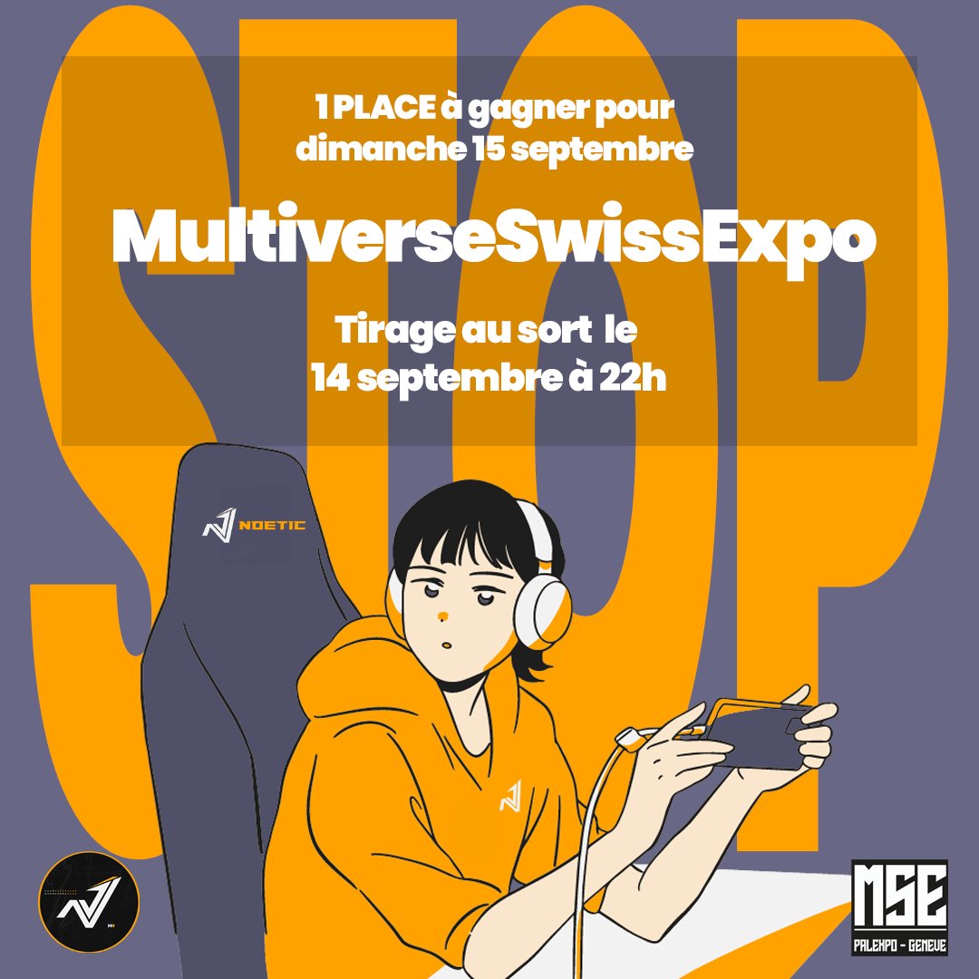 🎮 Tirage au sort express ! 🎮

Envie de vivre une expérience incroyable au Multiverse Swiss Expo ce dimanche 15 septembre 2024 ? 

🚀 On te fait gagner 1 place pour cet événement incontournable 🔥

Pour participer :
👉 Sur Twitter : Fav + Like + RT

Merci à #multiverseswissexpo