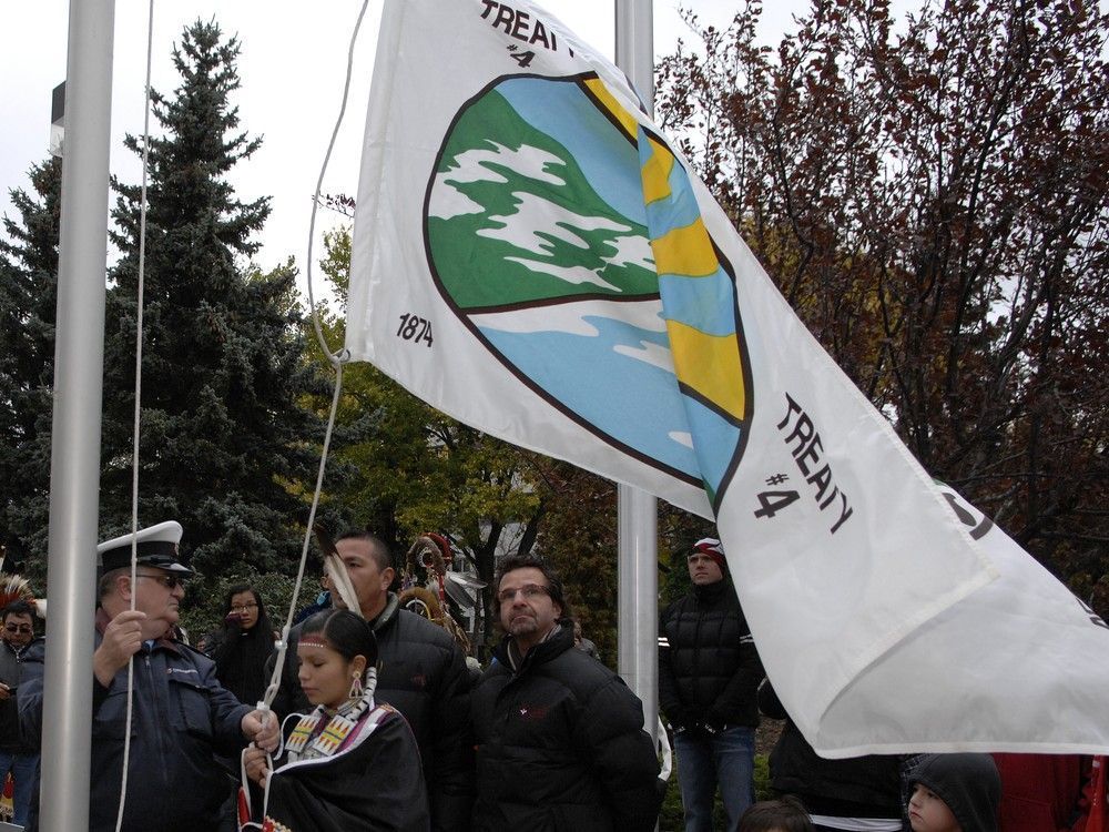 leaderpost's tweet photo. Cuthand: Treaty 4 marks 150 years with legacy of broken promises https://t.co/krl3dEI8Xm https://t.co/LiNYUIUcjr