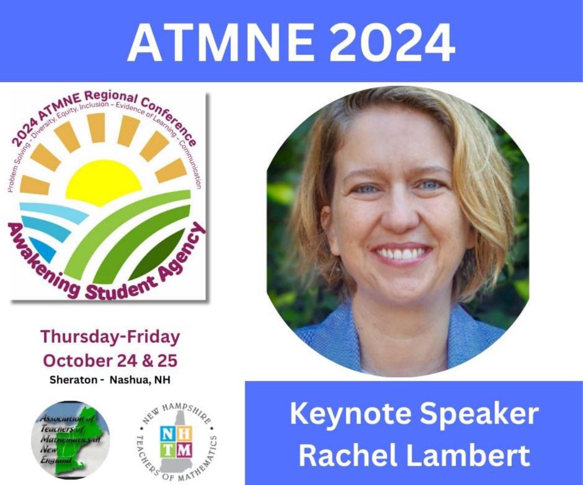 ATMIM (@atmim_updates) on Twitter photo Come learn with Rachel Lambert at the ATMNE Annual Conference in New Hampshire October 24-25, 2024
Rachel is the author of "Rethinking Disability and Mathematics: A UDL Math Classroom Guide for Grades K-8"
Register here: nhmathteachers.org/event-5713326
<a href="/mathematize4all/">Rachel Lambert (look for me on sky now)</a> #ATMNE24 Come learn with Rachel Lambert at the ATMNE Annual Conference in New Hampshire October 24-25, 2024
Rachel is the author of "Rethinking Disability and Mathematics: A UDL Math Classroom Guide for Grades K-8"
Register here: nhmathteachers.org/event-5713326
<a href="/mathematize4all/">Rachel Lambert (look for me on sky now)</a> #ATMNE24