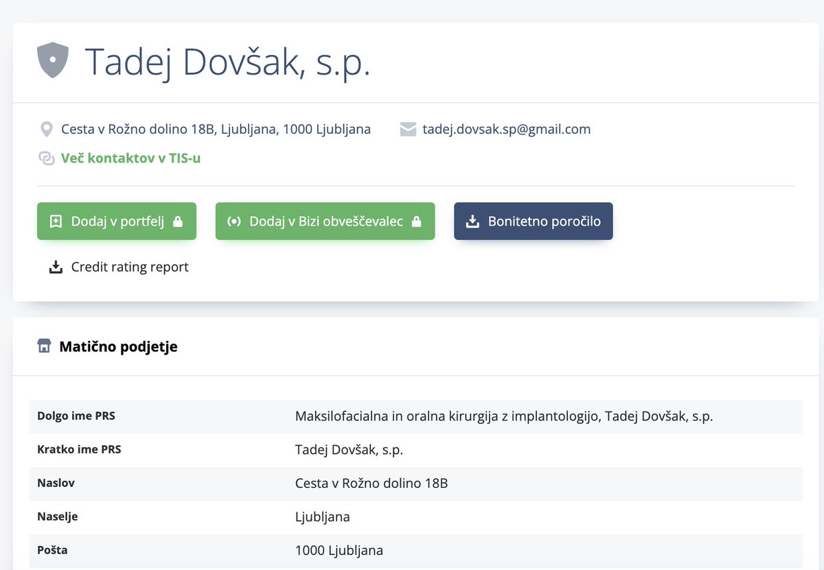 tadejstrok's tweet photo. Če bi v Sloveniji imeli pravo novinarstvo, bi informacija, da je dr. Tadej Dovšak samostojno podjetniška (vsaj) troživka bila gledalcem predstavljena ob začetku oddaje @TVOdmevi. https://t.co/lRBV9tcsBJ