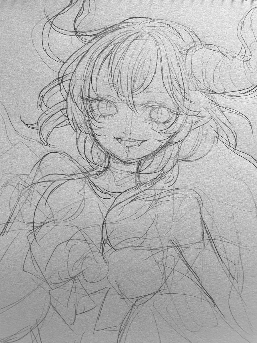 #皆さんラフと塗った後を見せてください 