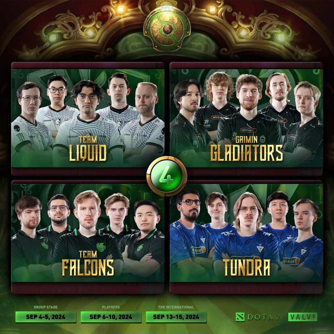 The Final Four. #TI13 #Dota2