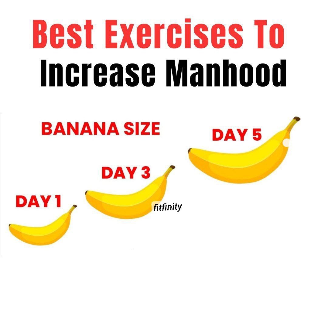 Exercises that every men must do to increase manhood 💪
(Education purpose)