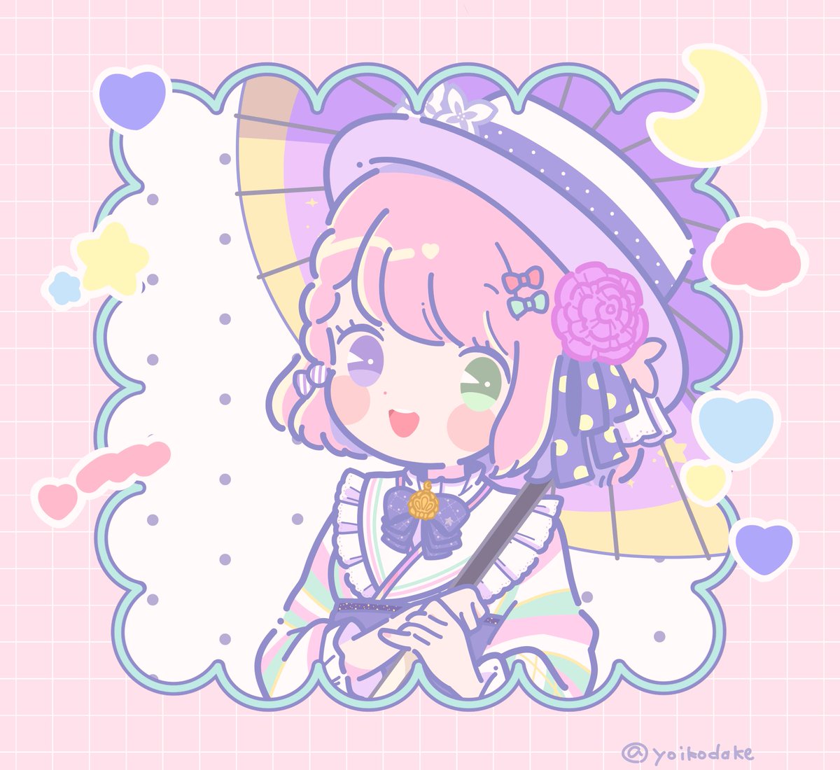 「イチ推しトークたのしみ! #ルーナート」|よいのイラスト