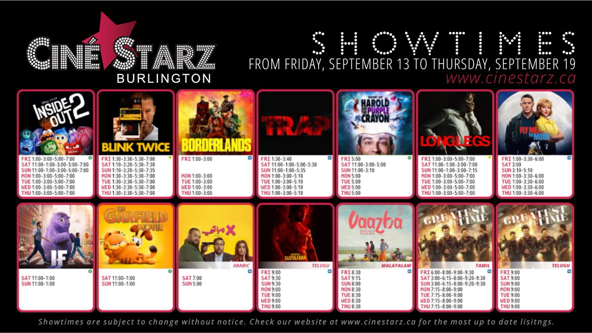 This Week’s Schedule 🗓️:
Don’t miss out on this week’s lineup! Full schedule on our website.
#NewThisWeek #NowPlaying