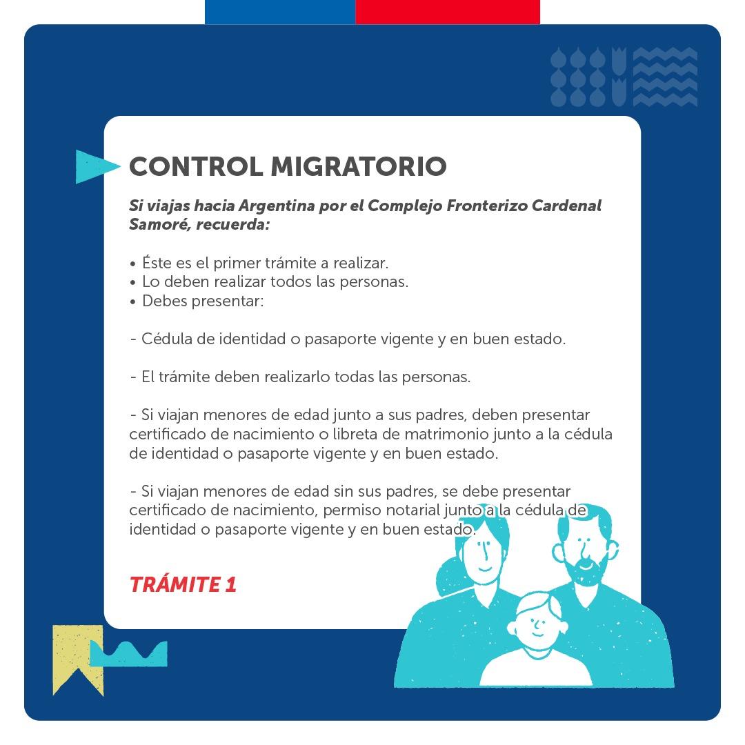 CFSamore's tweet photo. Buen día a tod@s!

Si tienes planificado transitar por @CFSamore  durante estas #FiestasPatrias, te compartimos tips para realizar los controles 📝

📍Migratorio
📍Aduanero
📍Fito zoosanitario

Planifica tu viaje❗️

@DPPOsorno @AduanaCL @UPFronterizos @sagchile @PDI_LosLagos https://t.co/ZRJZRl2sve