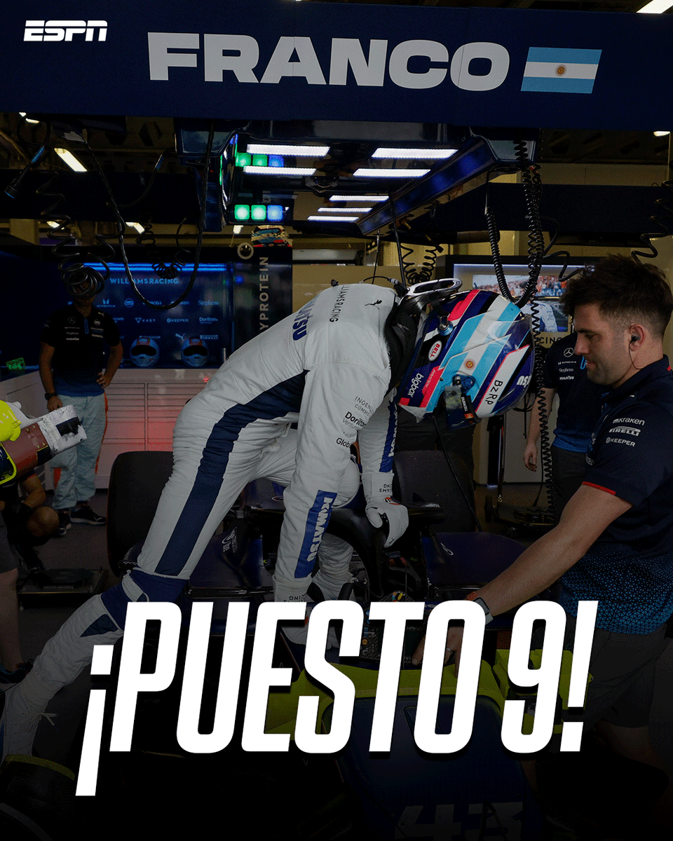 ESPNArgentina's tweet photo. 🇦🇷🥹 ¡NECESITAMOS MAYÚSCULAS MÁS GRANDES! ¡VAMOS A TENER A UN ARGENTINO SALIENDO ENTRE LOS 10 PRIMEROS EN LA FORMULA 1!

QUÉ GIGANTE ES FRANCO COLAPÍNTO 👏🏻 https://t.co/P7wWW6w4JC