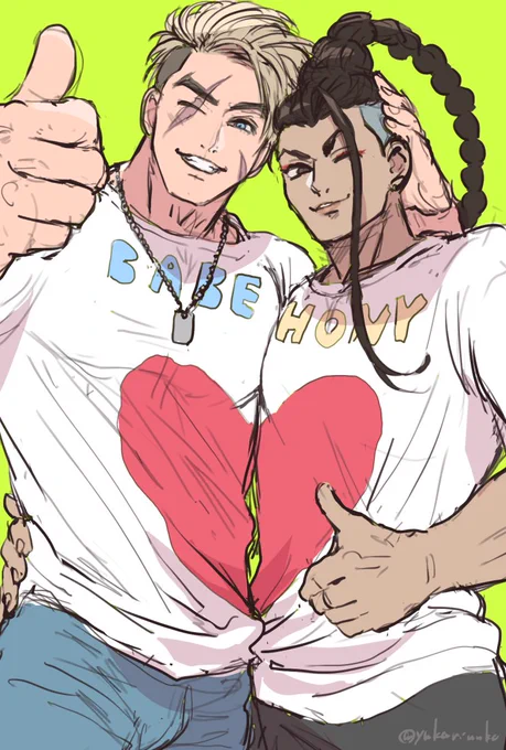 +15分くらいですすみません!ださめのペアルックきてほしくて…#ルクジェミワンドロワンライ06 