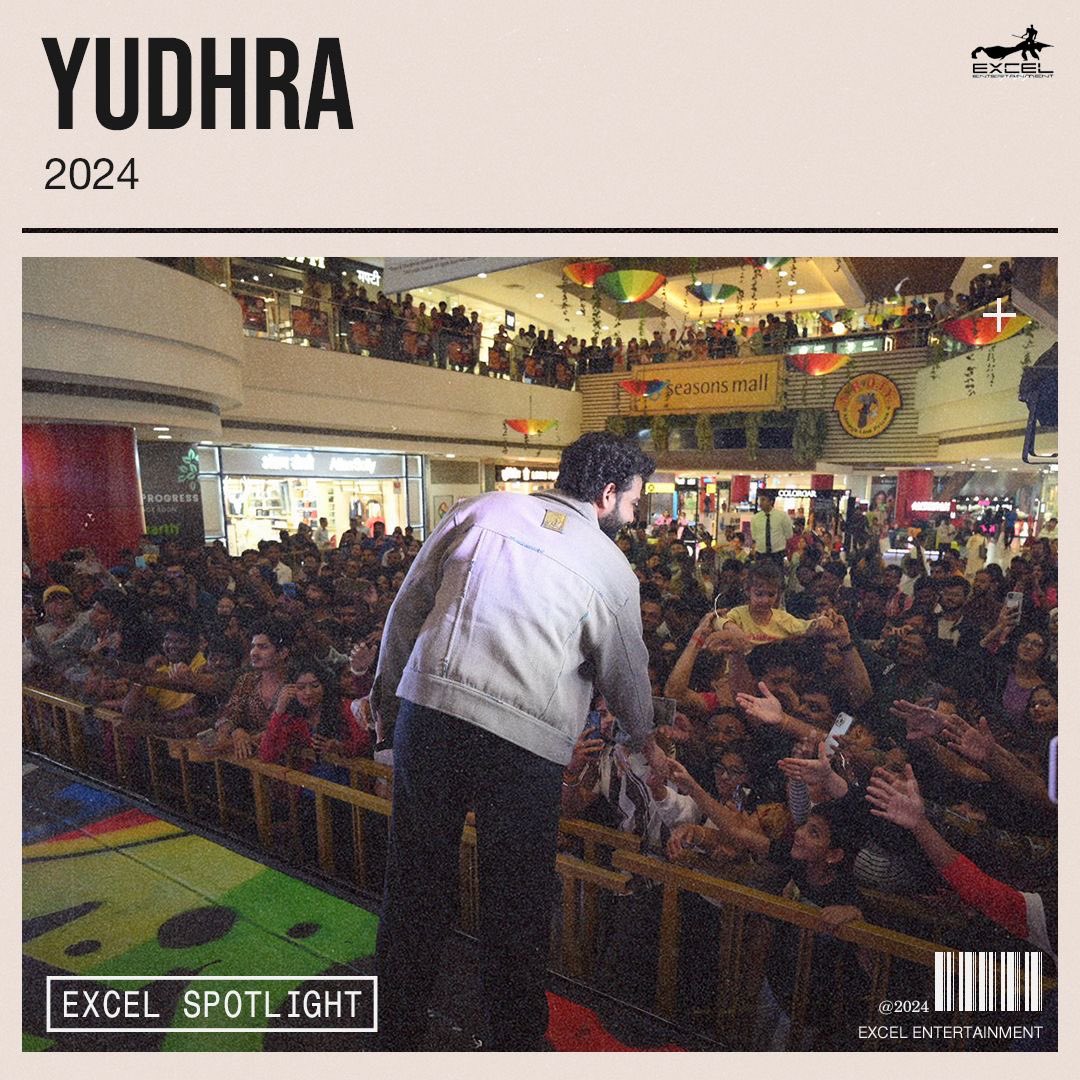 excelmovies's tweet photo. #Yudhra takes over Pune. #ExcelSpotlight

@SiddyChats @MalavikaM_ @raogajraj @RamKapoor @TheRajArjun @TheRaghav_Juyal #ShilpaShukla @raviudyawar @ritesh_sid @FarOutAkhtar @ShridharR @Javedakhtarjadu @ShankarEhsanLoy @premhardeep @raj_ranjodh #AkshatGhildial @J10kassim @vishalrr @stutivr #SaurabhKhandelwal #JayOza #SanchitBalhara #AnkitBalhara @chouhanmanoj82 @ZeeMusicCompany #AAFILMS