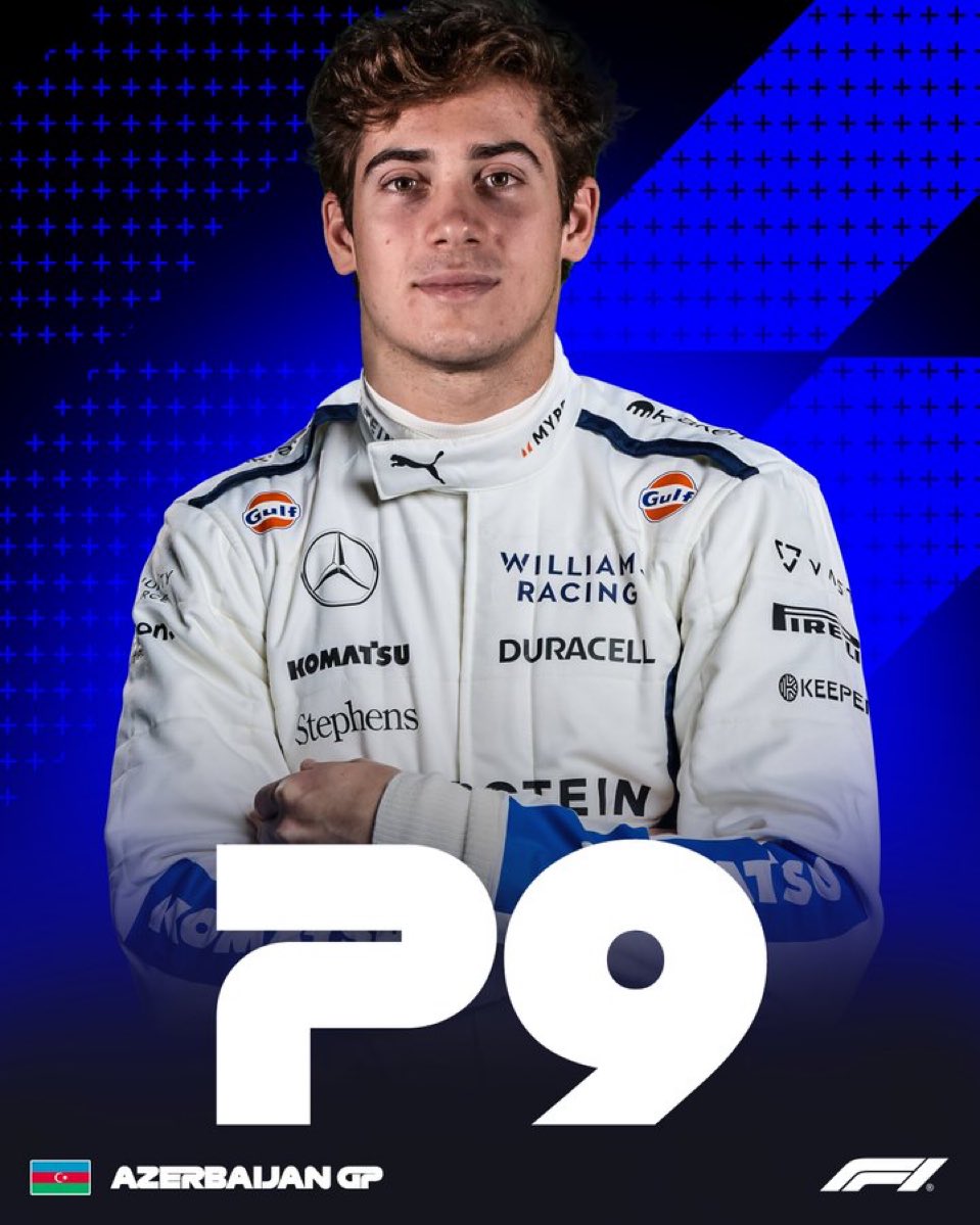 Dos carreras en F1 y q3 fácil y delante de si compañero.

Diamante en bruto.