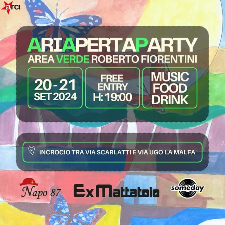 ⏰ Scusate il ritardo

Vi presentiamo Ariapertaparty un festival di due giorni nell’area verde Roberto Fiorentini di Aprilia. Venerdì 20 settembre si parte alle 19 con vari eventi musicali: hip-hop, pop e blues

L’artista di punta sarà <a href="/InokiNess/">inokiness</a>, icona del #rap italiano