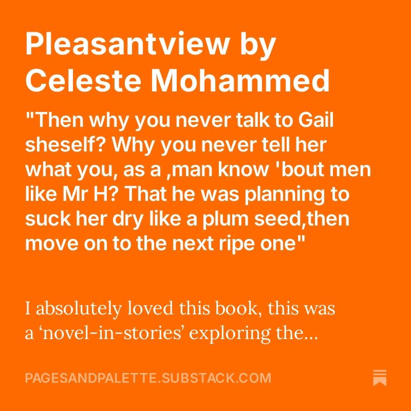 Loved this book so much . On the top 3 of the books I’ve read this year.