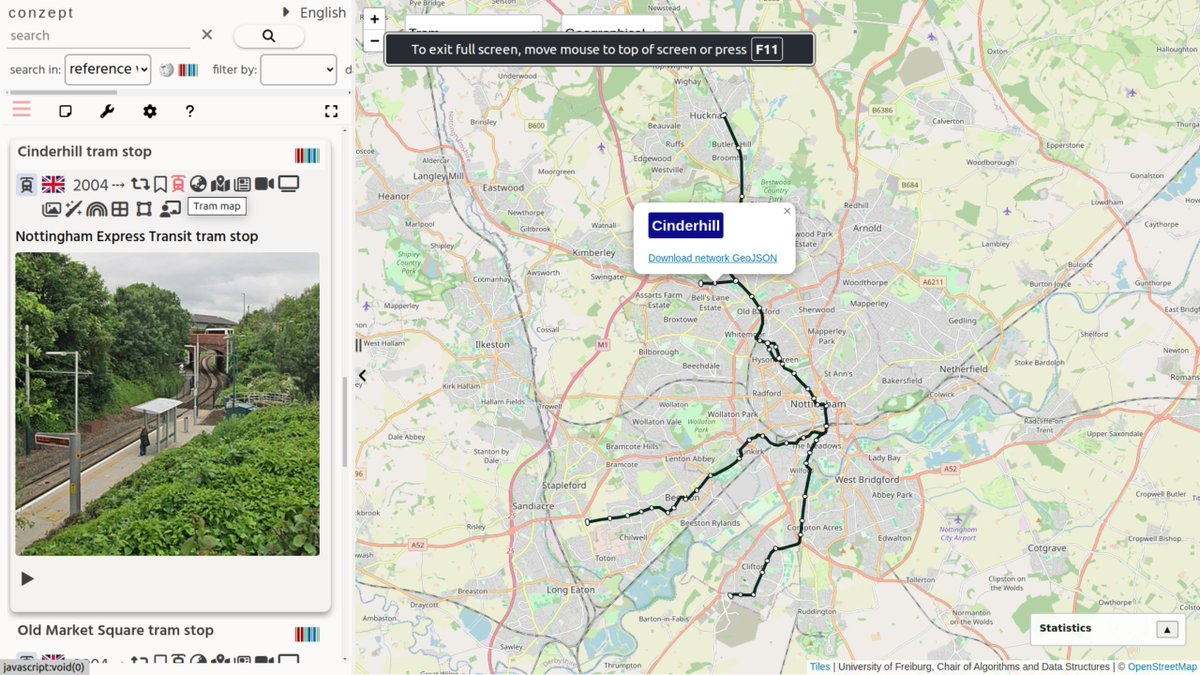 conzept__'s tweet image. Added support for viewing the OSM public transport maps for: Railway, metro/subway and tram stops. (no buses yet)
See also:
- …blications.informatik.uni-freiburg.de/SIGSPATIAL_tra…
- github.com/ad-freiburg/lo…
Singapore metro example: conze.pt/explore/Spring…
Explore 16k tram stops:
conze.pt/explore/Cinder…