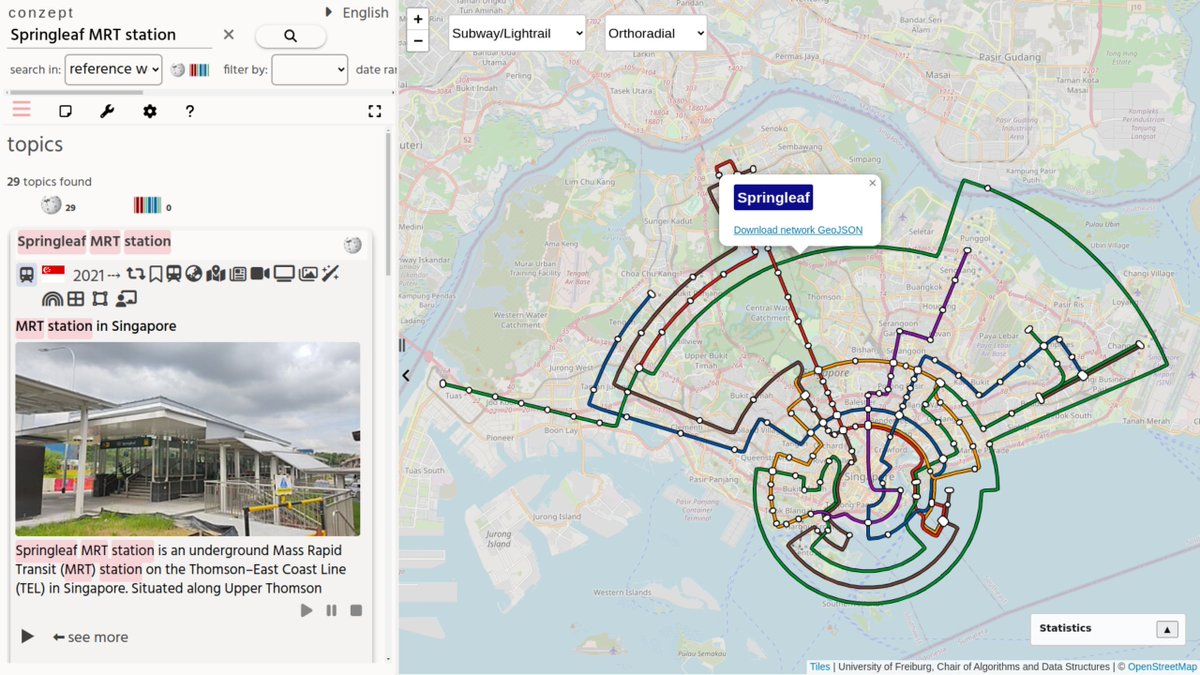 conzept__'s tweet image. Added support for viewing the OSM public transport maps for: Railway, metro/subway and tram stops. (no buses yet)
See also:
- …blications.informatik.uni-freiburg.de/SIGSPATIAL_tra…
- github.com/ad-freiburg/lo…
Singapore metro example: conze.pt/explore/Spring…
Explore 16k tram stops:
conze.pt/explore/Cinder…