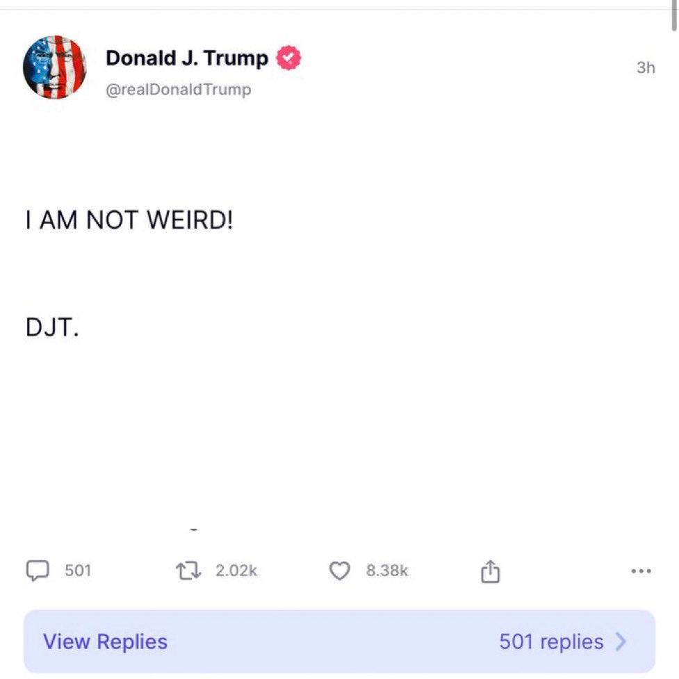 NanciNanci7's tweet photo. @RonFilipkowski #TrumpWeirdAF https://t.co/WYUeYsa6lW