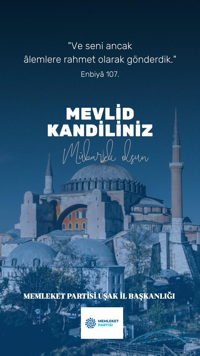 Mevlid kandiliniz mübarek olsun.