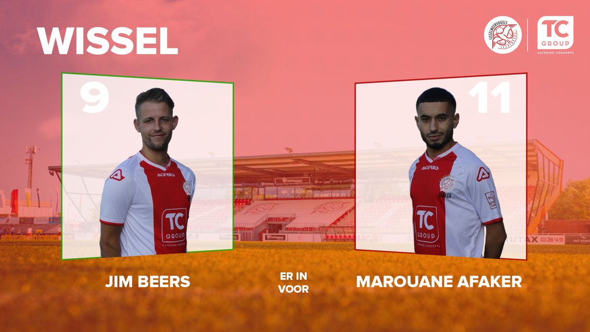 VVIJV's tweet photo. π WISSEL | Een wissel in de rust bij IJsselmeervogels. Jim Beers komt in het veld voor Marouane Afaker.
#HARIJS (0-1) https://t.co/bpDficRYUZ