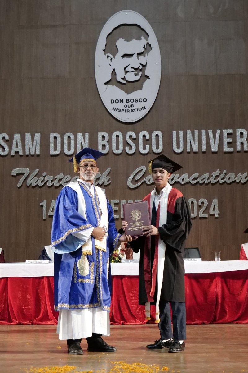 adbumedia's tweet photo. " Congratulations, graduate! Your hard work  and dedication have paid off. "

@DonBoscoUniv #convocation2024 #graduationday #13thconvocation https://t.co/NIwYBbhytA