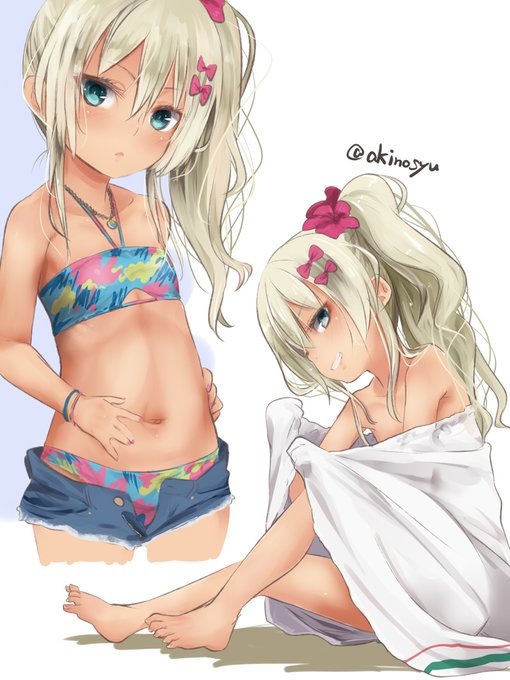 水着グレシーズンもそろそろ終わりそうなので

…去年の今頃も同じようなもの描いてた

#艦これ 