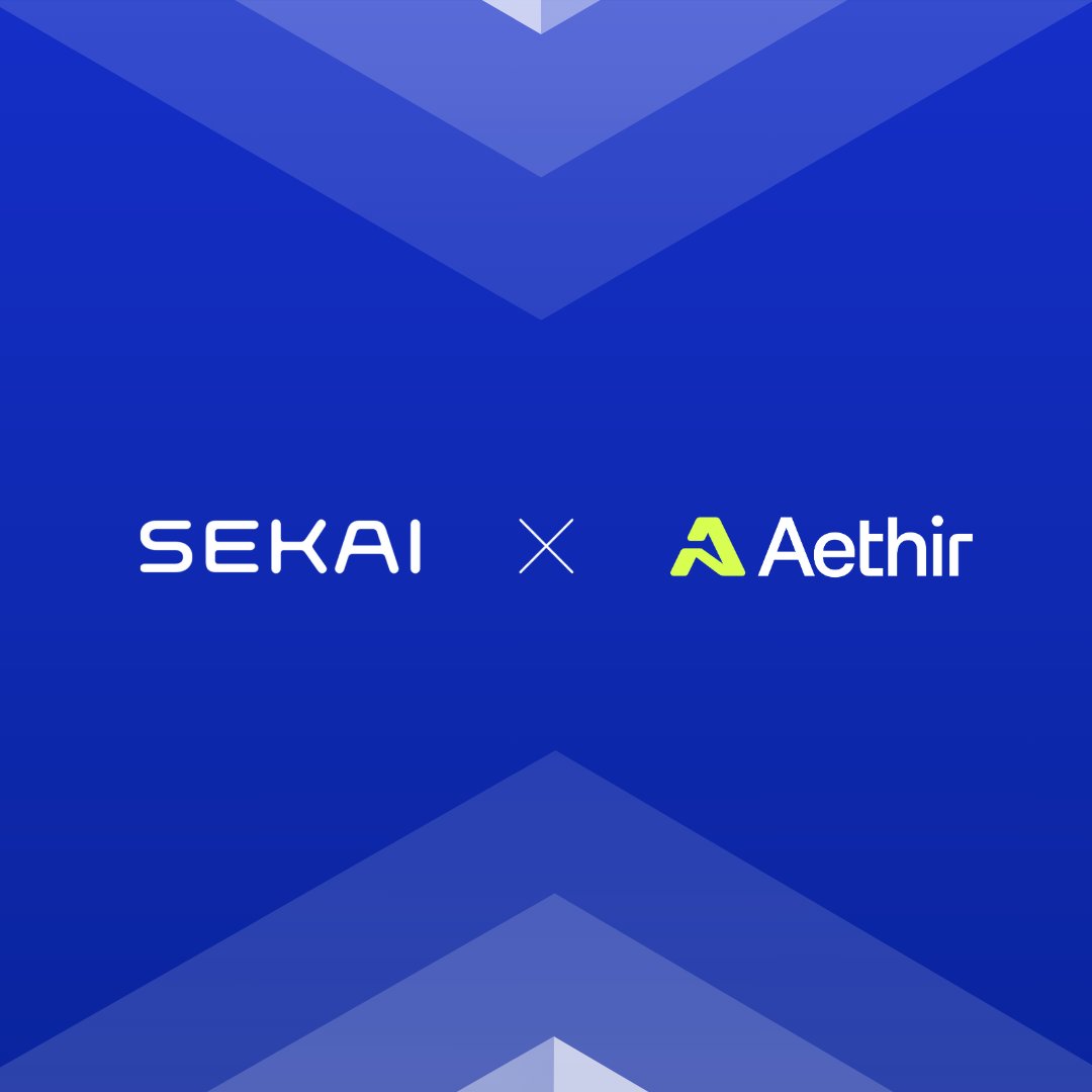 We are proud to announce a promising partnership with
<a href="/AethirCloud/">Aethir</a>!  

The future is here. SEKAI joins forces with <a href="/AethirCloud/">Aethir</a>
to push the boundaries of the industrial metaverse. This is just the beginning.  Follow us and be part of what’s coming next in crypto!  

See you at
