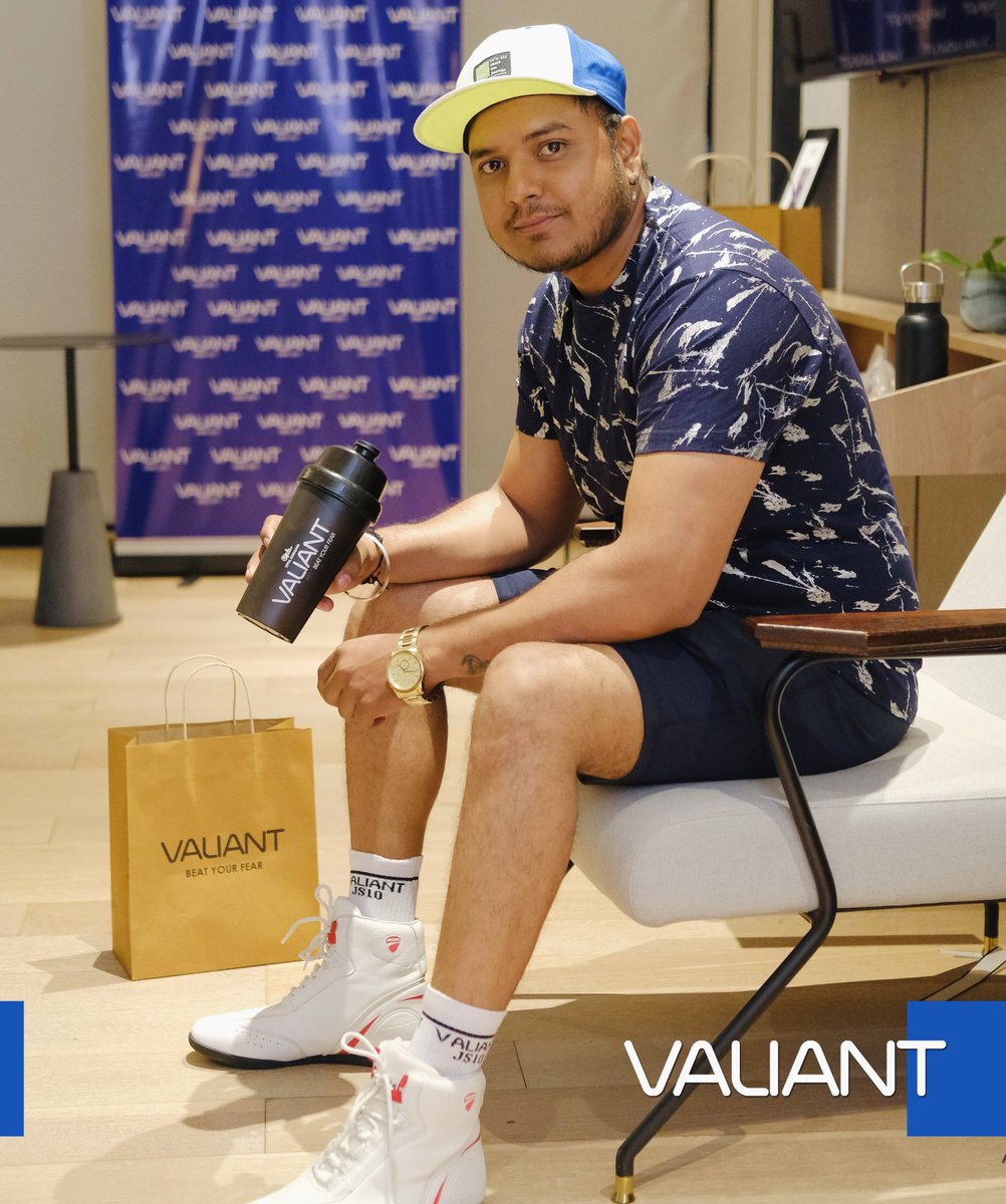 Beat Your Fear &amp; wear Valiant ☑️ <a href="/ValiantWorld/">Valiant</a>  • Dynamic star’s choice 💙

<a href="/AmanRathodreal/">Aman Rathod</a> 

#amanrathod #mrbaroda #Baroda #vadodara #valiantworldwide #valiantinindia #asia