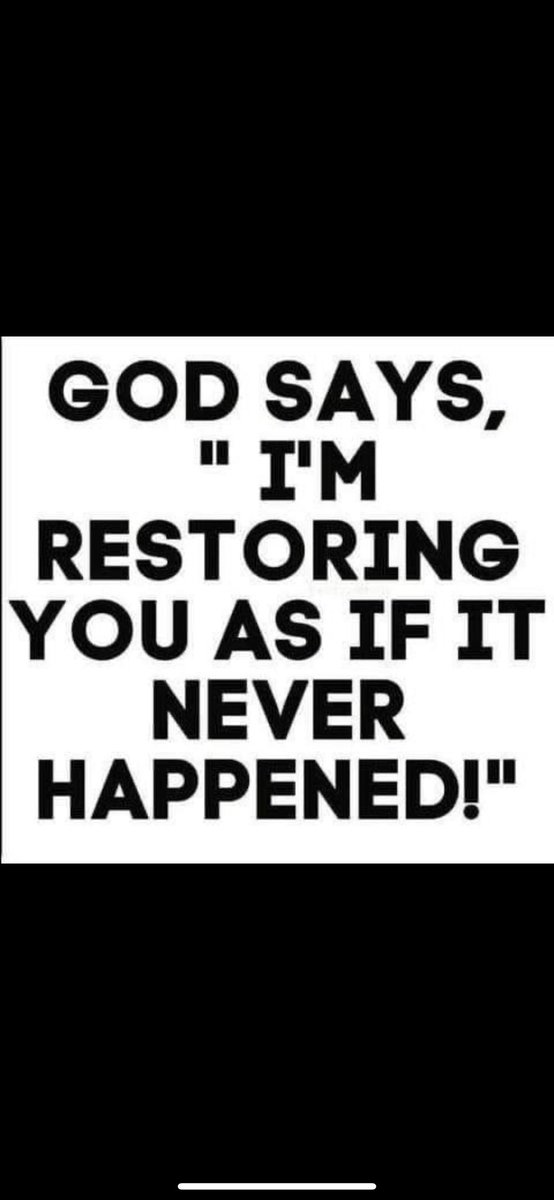 coybarker's tweet photo. This is your TIME for total RESTORATION! Be Blessed! 🔥 https://t.co/KRavhMJ7QO