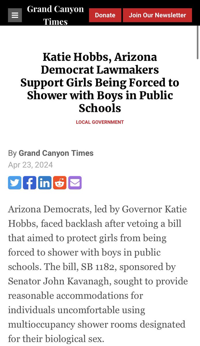 AZeducate's tweet photo. Democrats like @LauraforMCSS want to force your daughters to shower with boys at school. This bill was passed even though every D present voted against protecting girls at their most vulnerable. It was vetoed by Democrat @GovernorHobbs.
#EXTREME 

Support SANITY @Boggs4MCSchools https://t.co/LbJFhBM0c0