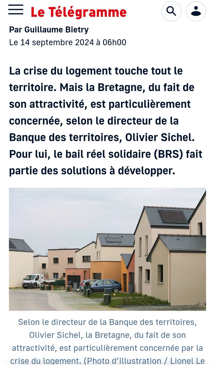 La crise du logement est grave; En Bretagne plus qu'ailleurs. 
Pour rappel il y a plus de 337 000 résidences secondaires, et plus de 70 000 Airbnb et Abritel en Bretagne.

letelegramme.fr/economie/logem…