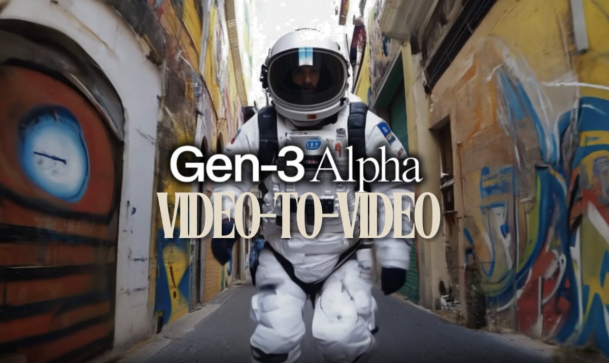 dr_cintas's tweet photo. Runway has released AI video-to-video for Gen 3.

People are finding incredible use cases and creating amazing videos.

10 wild examples: https://t.co/C9FUNwmk5U