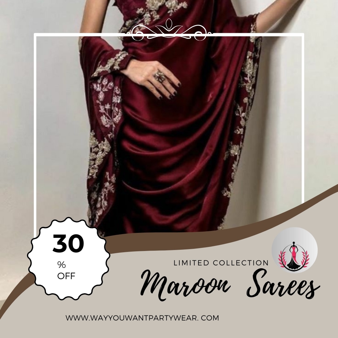 WayYouWant2024's tweet photo. Radiate elegance and boldness with this stunning maroon saree! 🌹✨

 Whether for a festive occasion or a special event, the deep, rich color of maroon brings a perfect blend of tradition and style. 👗💫

#MaroonSaree #BoldElegance #WayYouWant https://t.co/lIpPEAG3iv