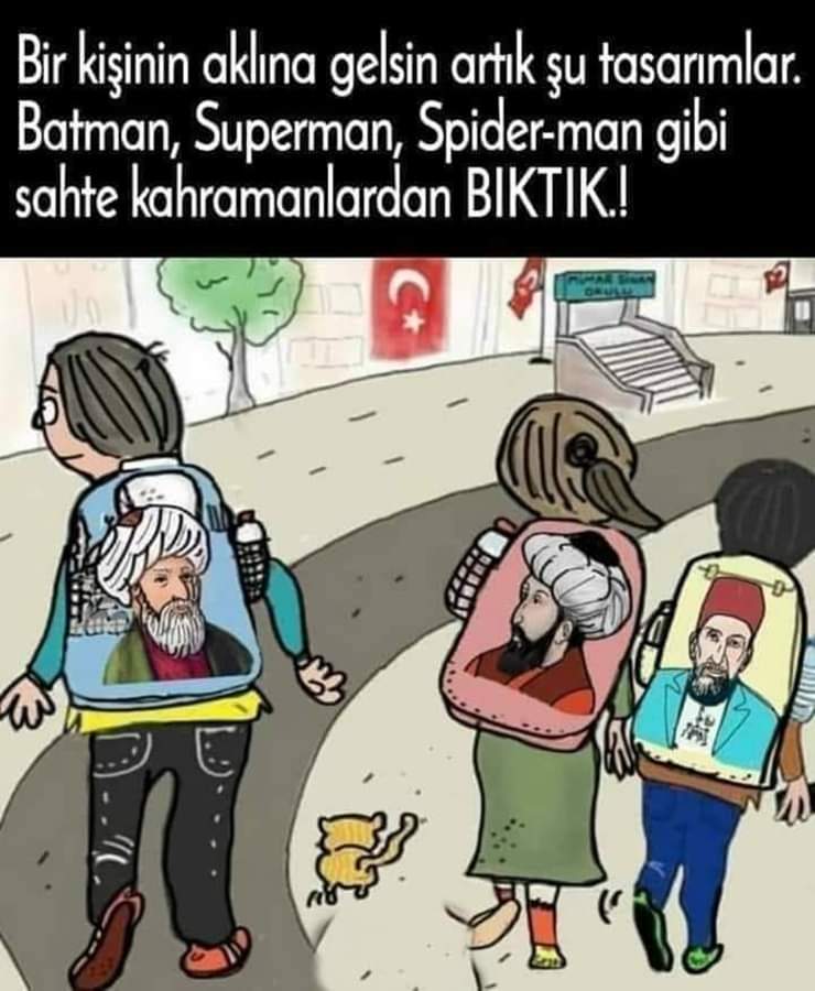 SELAMÜN ALEYKÜM 
ARTIK SAHTE KAHRAMANLARDAN BIKTIK
COCUKLARIMIZA VE GENÇLİĞİMİZE
OSMANLI VE TÜRK TARİHİNİN
GERÇEK KAHRAMANLARINI
ANLATIM ÖZÜMÜZE
KENDİ TARİHİMİZE SAHİP ÇIKIP MİLLİ GURURLARIMIZA GERÇEK KAHRAMANLARIMZA  DÖNMEMİZ GEREK
YOKSA ÇOCUKLARIMIZI VE GENÇLİMİZİ KAYBEDECEĞİZ