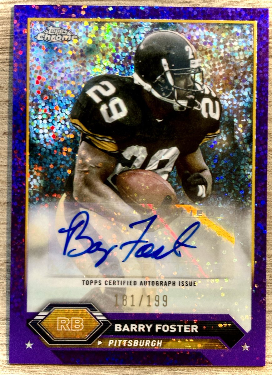 CDB_SportsCards's tweet image. #BarryFoster #ToppsComposite #Auto #Steelers #SteelersNation