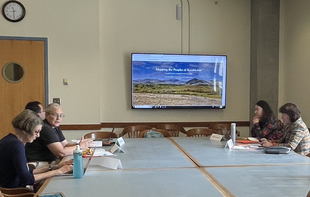 CESS_news's tweet photo. Prof. Shoshana Keller from @HamiltonCollege presented her fascinating new project, “Mapping the Peoples of Kazakhstan,” at #CESS2024Fall at @SyracuseU. Link to her project website https://t.co/LhHcwoZv0M. https://t.co/VkHLfZXiOX