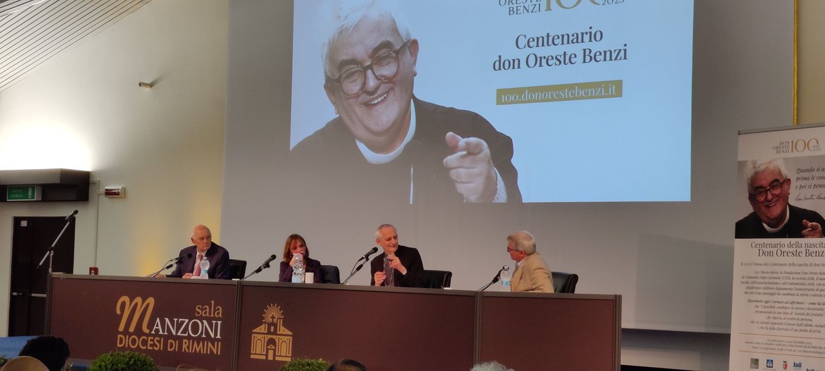 «#DonOresteBenzi, una simpatia che disarma. Qusto centenario aiuterà tutta la Chiesa italiana», Card. #Zuppi presidente della Cei da #Rimini apre l'anno di iniziative, modera @elisoglio