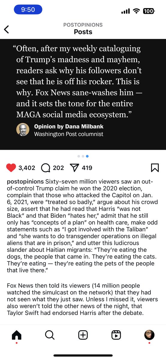If Fox and targeted social media are your only source of “news,” you don’t know what you don’t know. 

Please read this clip.
instagram.com/p/C_3D2tXxpyE/…