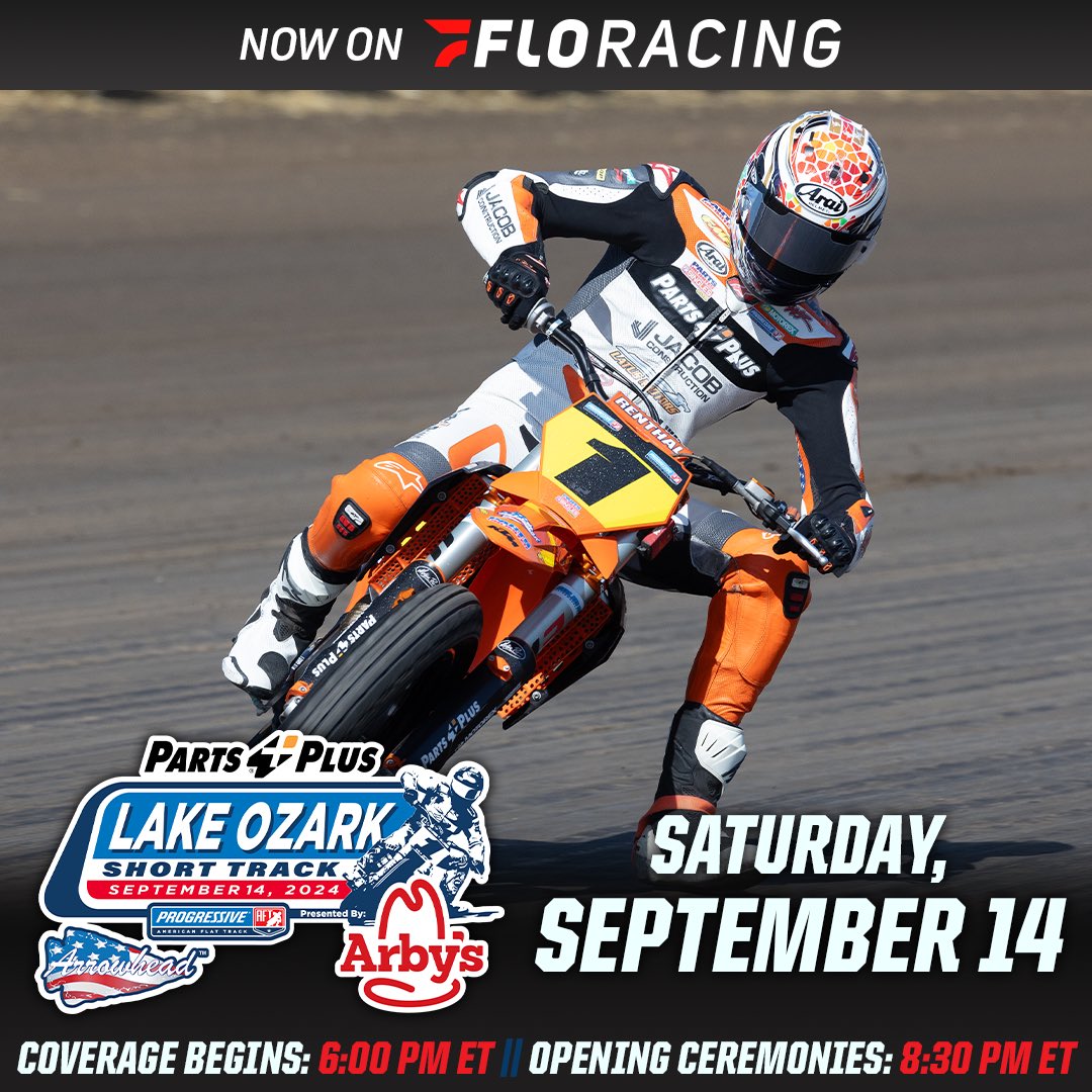 Season Finale today, ready to send it one last time🤝 

flosports.link/2024aft

FloRacing American Flat Track
#ProgressiveAFT #LakeOzarkST