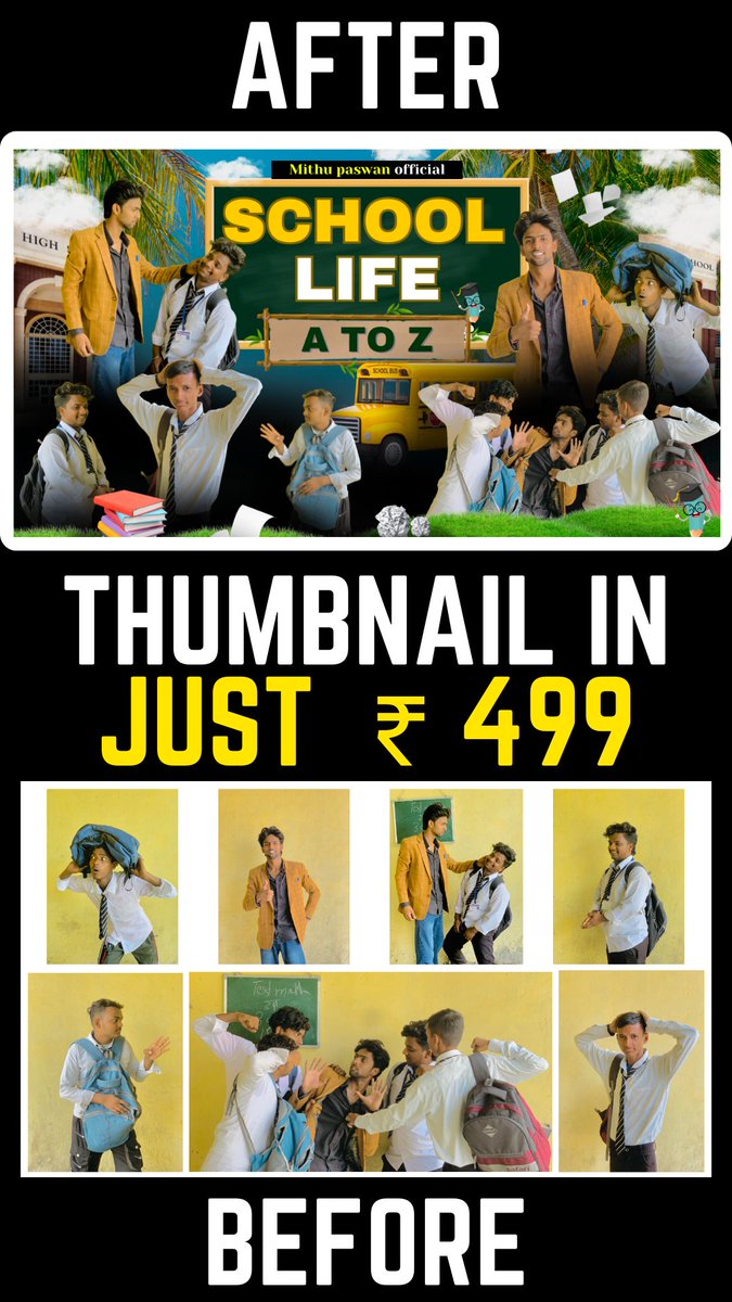 tstudio14198's tweet photo. DM ME FOR PAID THUMBNAIL DESIGN
.
.
.
.
#thumbnail #viralpost #reelsviralfb #freelancer #posters #post #design #Hybe https://t.co/UcdEiBmmQ5