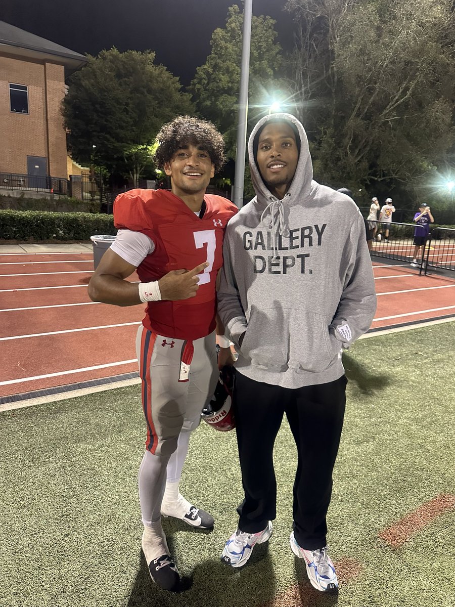 <a href="/jalenramsey/">Jalen Ramsey</a> was in attendance for our win over Father Ryan last night <a href="/theBAFootball/">Brentwood Academy Football</a>.  A whole lot of pride comes with wearing your old BA jersey! What a night! #7