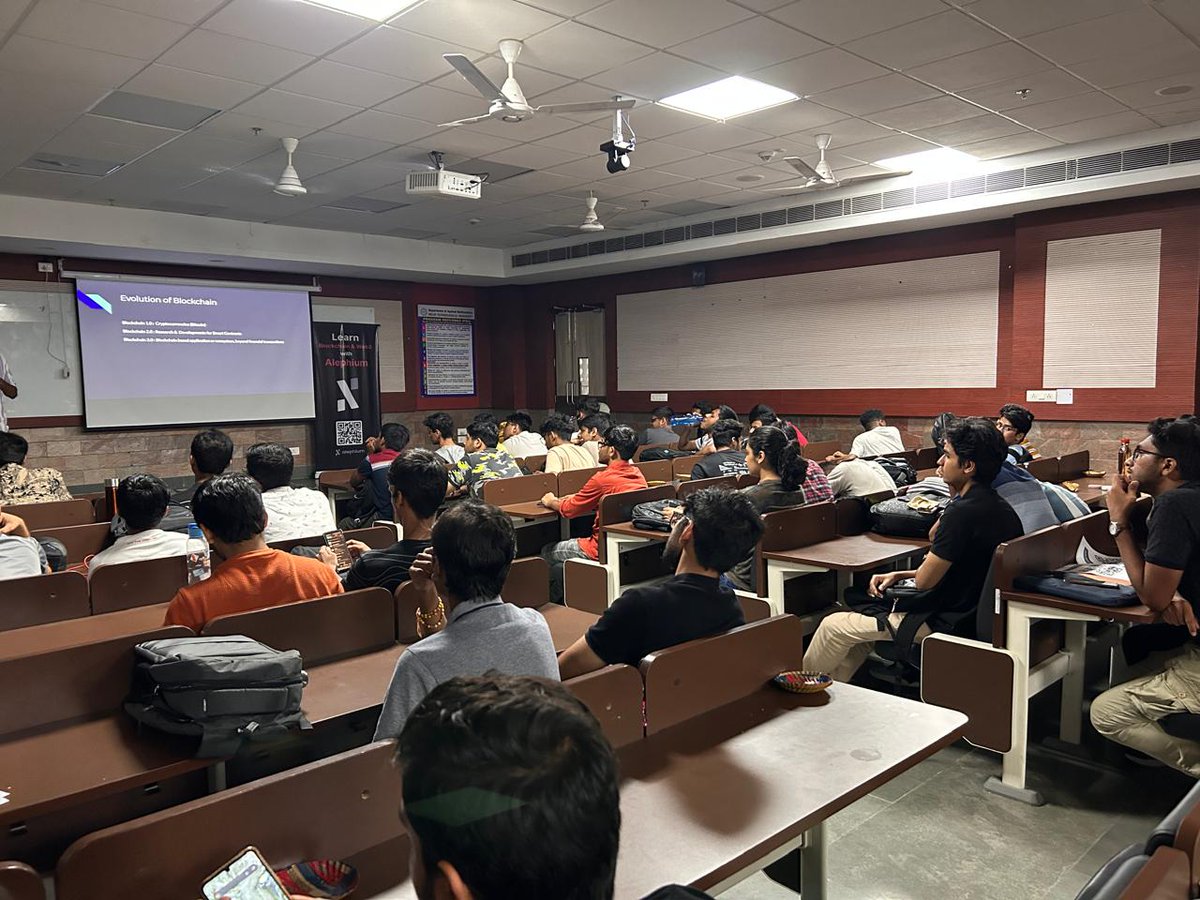 shashwat7219's tweet photo. Huge thanks to @Alephium &amp; @simarpreet_019 for an insightful session on Web3, blockchain, and scalability at the GDG Orientation @ DTU! 🚀
Excited about the future of decentralized tech &amp; the impact it will have on digital ecosystems.
#Web3 #Blockchain #Alephium #Innovation #Tech https://t.co/Mx0piHRxuz