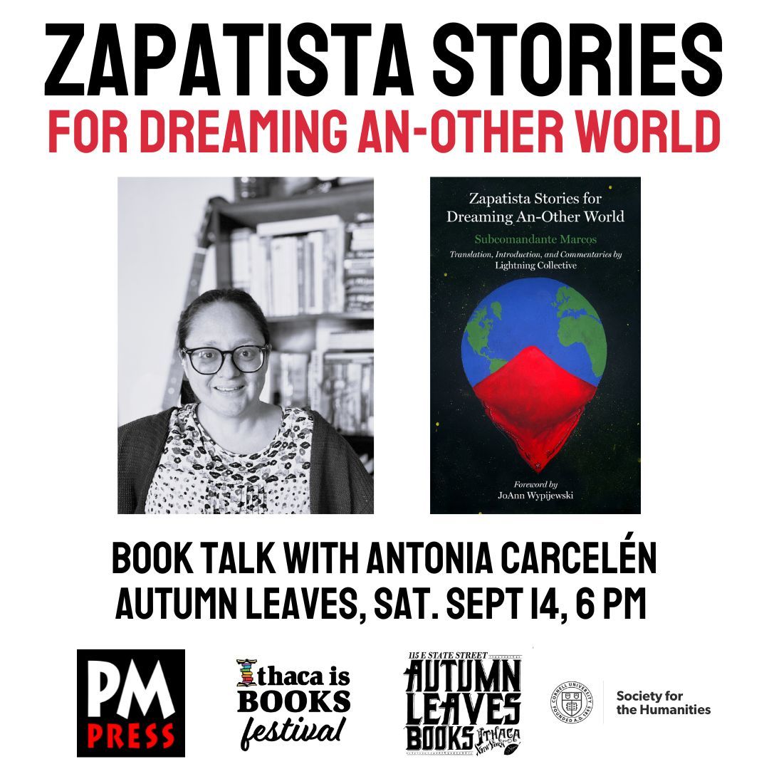 Autumn Leaves Books (@autumnleavespm) on Twitter photo We have two events today in our Ithaca Is Books Festival series! "Karl Marx: Private Eye" with Jim Feast & Jonathan Lethem at 2:30 and "Zapatista Stories for Dreaming An-Other World" with Antonia Carcelén at 6:00. Co-sponsored by <a href="/PMPressOrg/">PM Press</a>, <a href="/sochum/">Cornell Society for the Humanities</a>, and <a href="/IthacaDSA/">Ithaca DSA 🌹</a>. We have two events today in our Ithaca Is Books Festival series! "Karl Marx: Private Eye" with Jim Feast & Jonathan Lethem at 2:30 and "Zapatista Stories for Dreaming An-Other World" with Antonia Carcelén at 6:00. Co-sponsored by <a href="/PMPressOrg/">PM Press</a>, <a href="/sochum/">Cornell Society for the Humanities</a>, and <a href="/IthacaDSA/">Ithaca DSA 🌹</a>.
