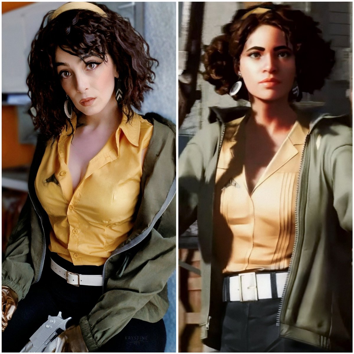 Krystine_art's tweet photo. Happy birthday Deathloop 🎂🎉

My cosplay of Julianna ✨️ https://t.co/WOrgaOmhwQ