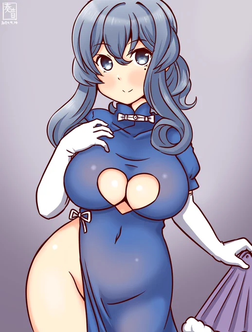 「なあに?改まって……変なの。 私とあなたの仲じゃない」#艦これ版真剣お絵描き60分一本勝負_20240914#ゴトランド 