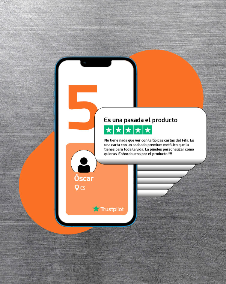 Plusgaminges's tweet photo. Nuestros clientes confían en nosotros 🤩

Cartas de la máxima calidad fabricadas en metal. 

#BeMetal #PlusGamingEs #futcardsfifa https://t.co/9ODL2sMkwx